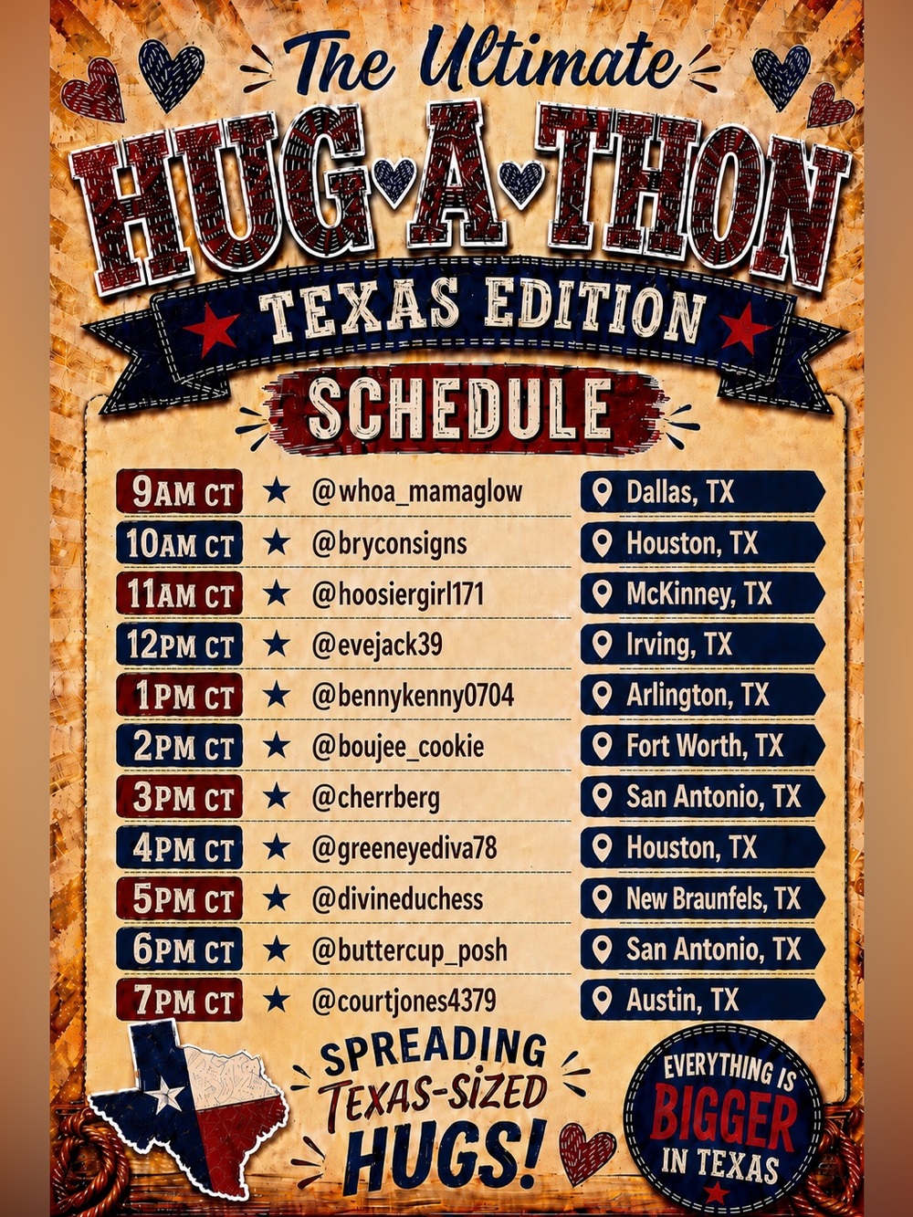 07/12 The Ultimate Hug-A-Thon | $5 Starts - Picture 2 of 2